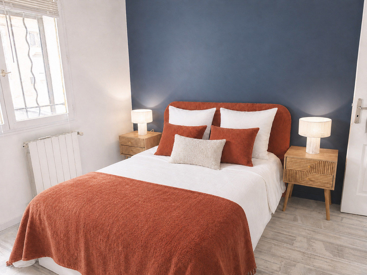 Resultat home staging virtuel – chambre à coucher luxueuse