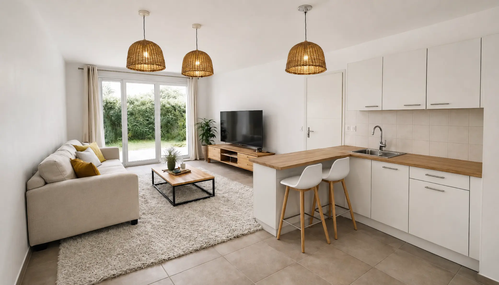 Home staging virtuel – transformation 3D cuisine